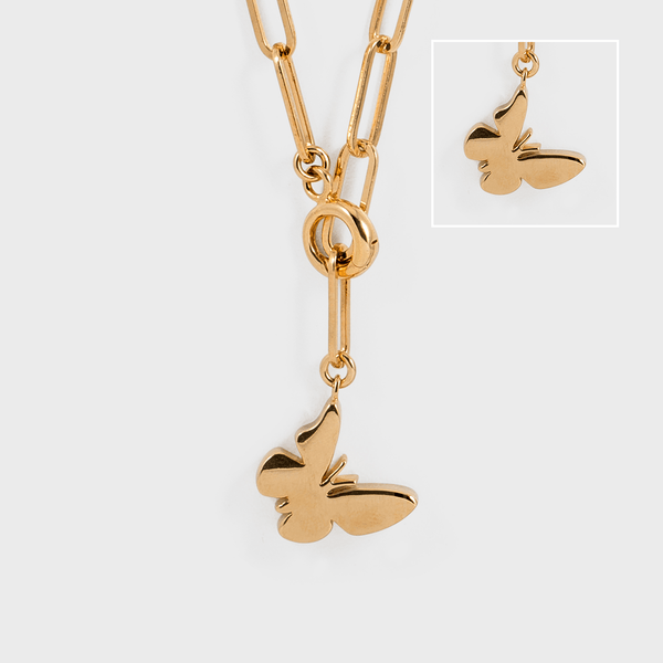 BUTTERFLY Charm Necklace