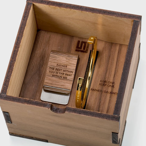 FATHER | DAUGHTER Money Clip and Bracelet Gift Set