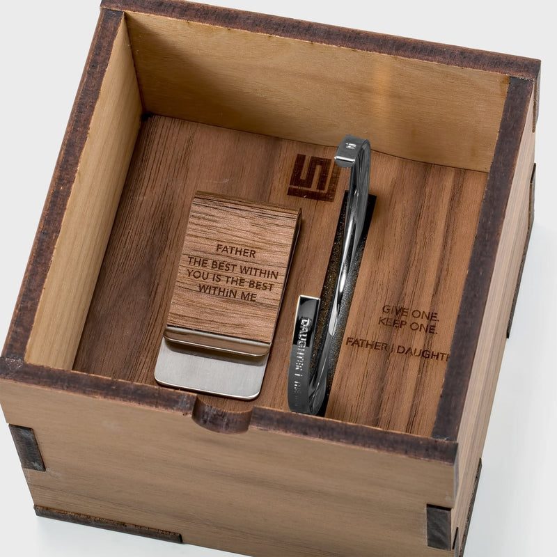 FATHER | DAUGHTER Money Clip and Bracelet Gift Set