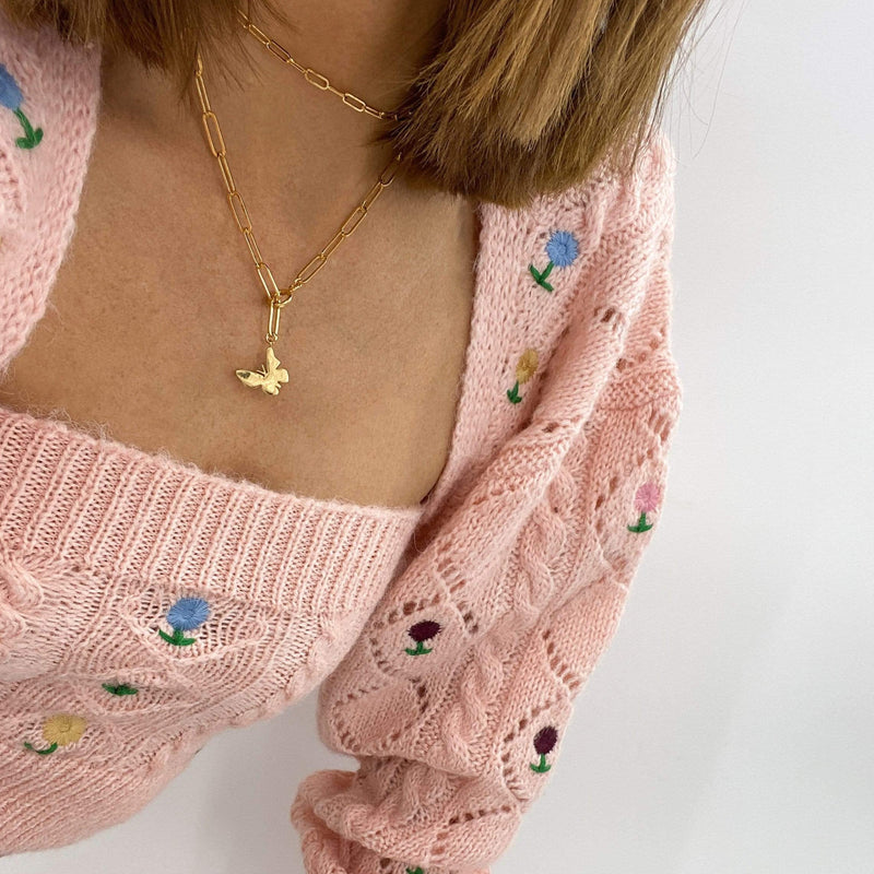 BUTTERFLY Charm Necklace