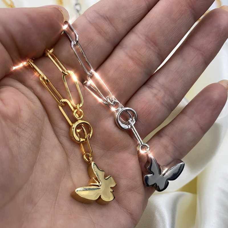 BUTTERFLY Charm Necklace