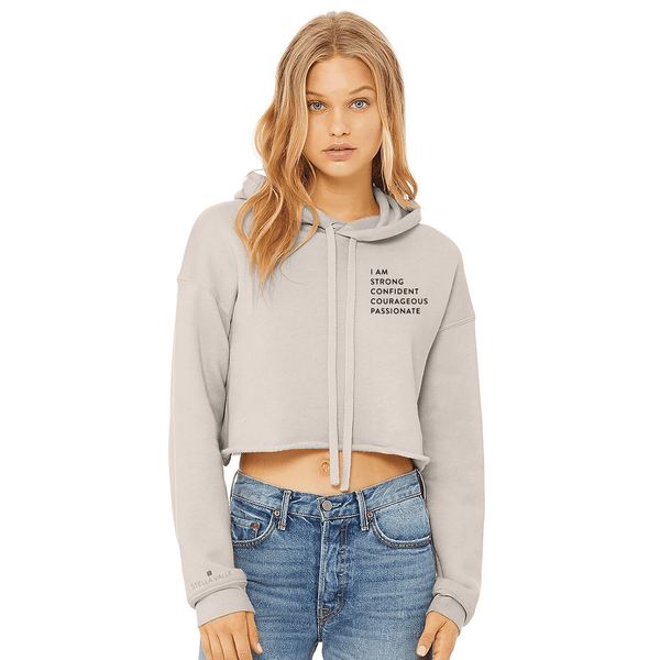 I AM Cropped Hoodie Sweatshirt
