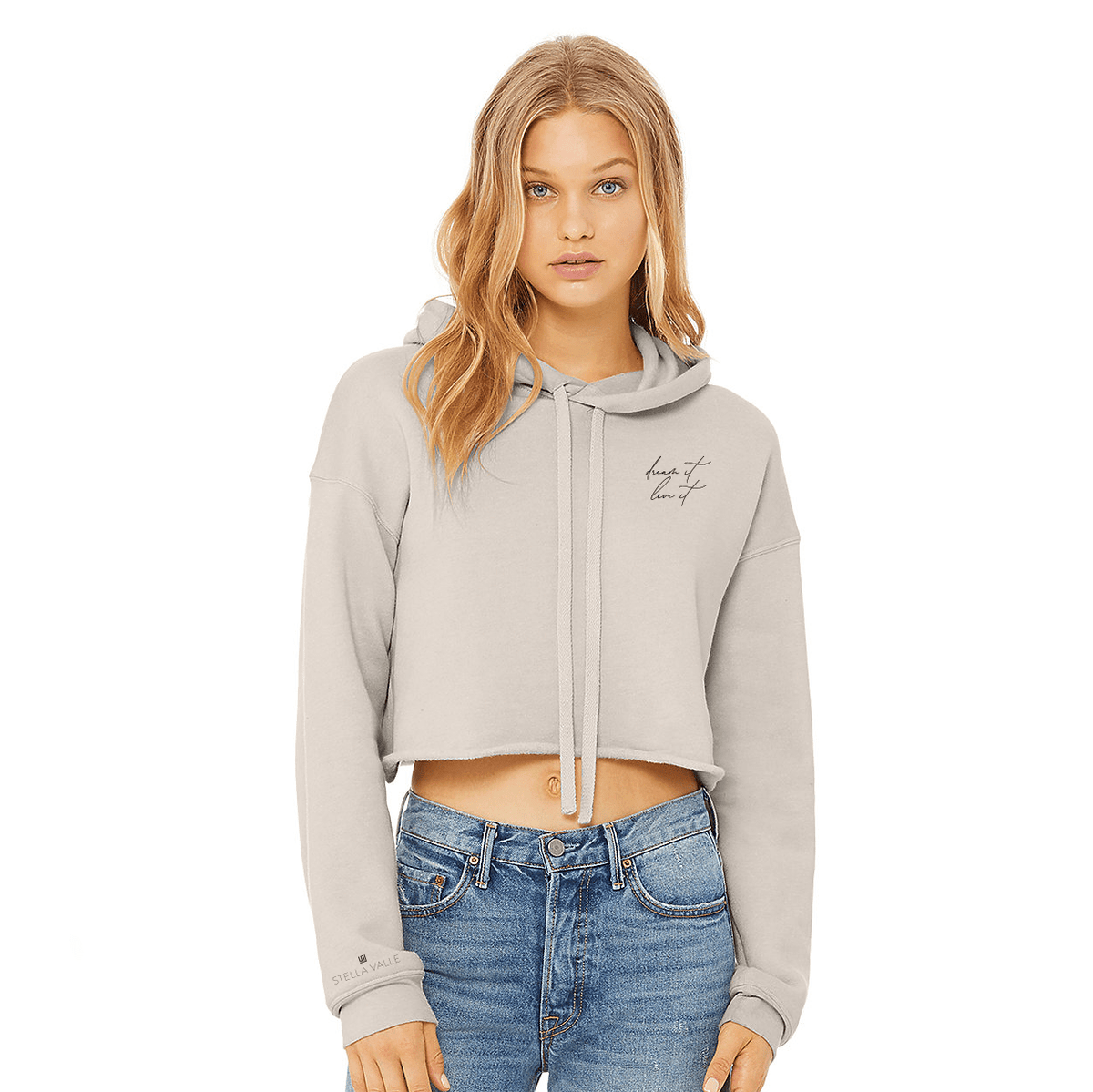 DREAM IT. LIVE IT. Cropped Hoodie Sweatshirt