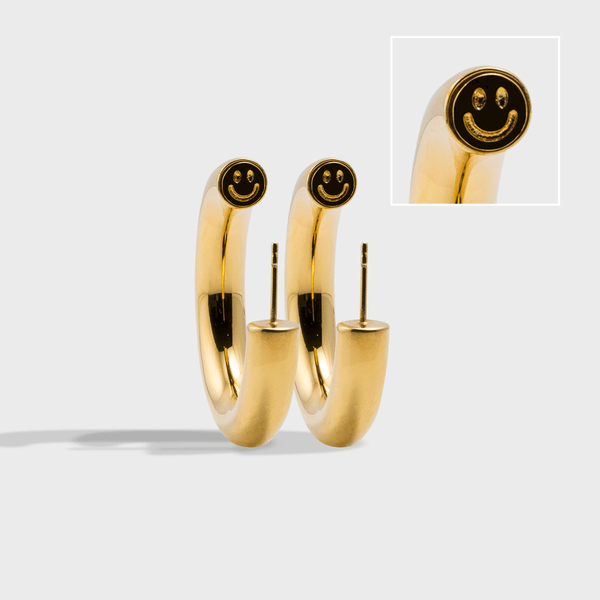 SMILEY FACE THICK Earrings