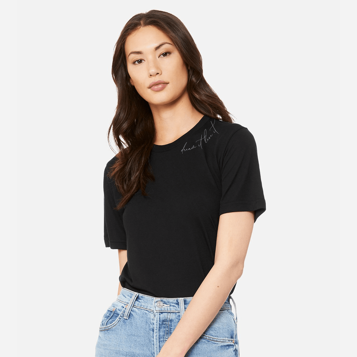 DREAM IT. LIVE IT. Black Boyfriend T-Shirt