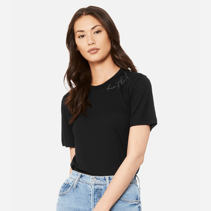 DREAM IT. LIVE IT. Black Boyfriend T-Shirt