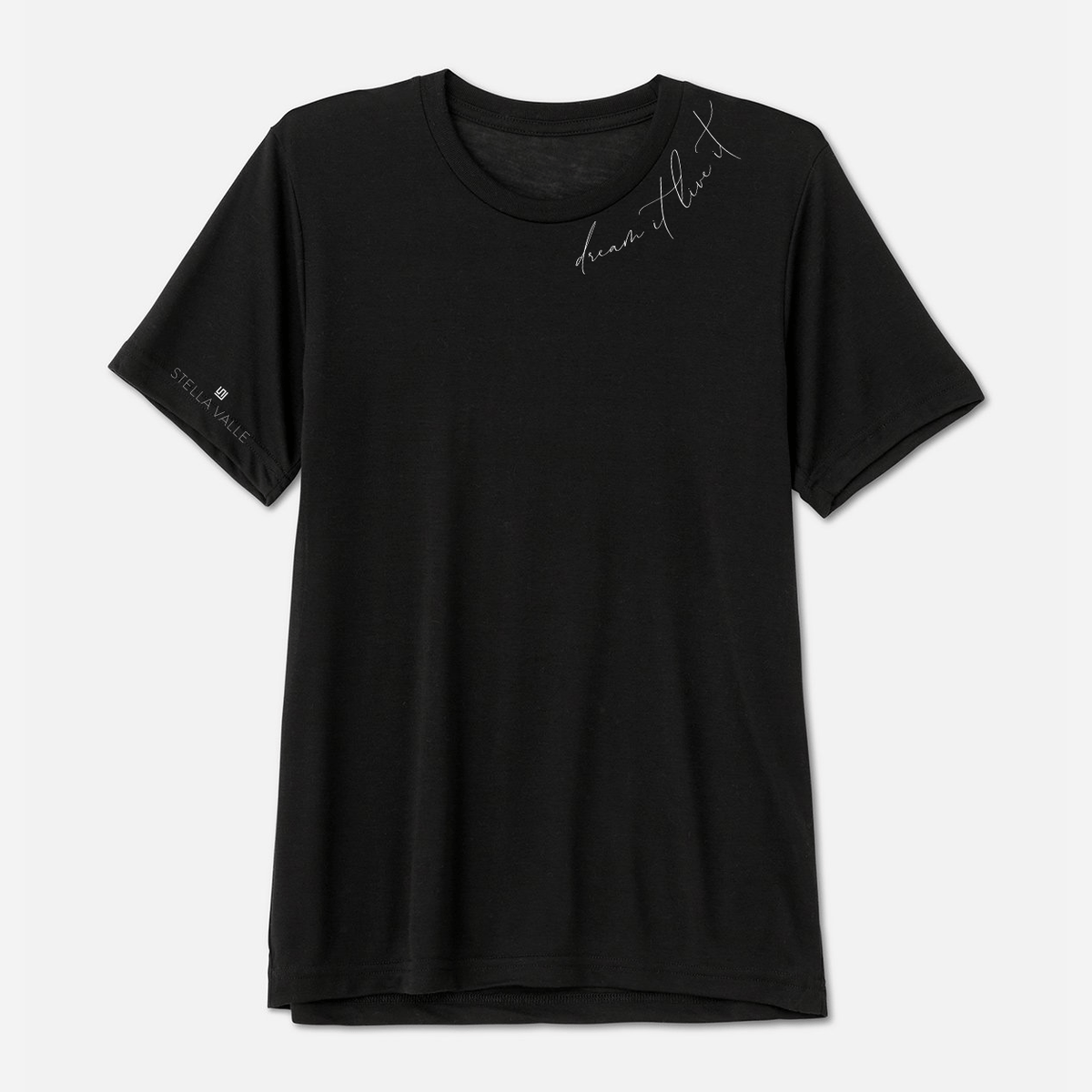 DREAM IT. LIVE IT. Black Boyfriend T-Shirt
