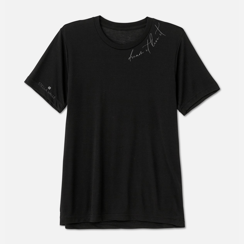 DREAM IT. LIVE IT. Black Boyfriend T-Shirt